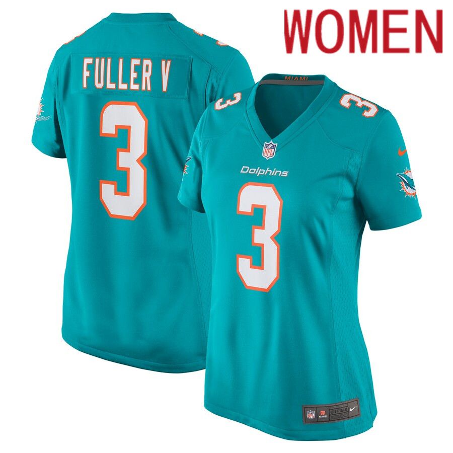 Women Miami Dolphins #3 Will Fuller V Nike Green Game Player NFL Jersey->women nfl jersey->Women Jersey